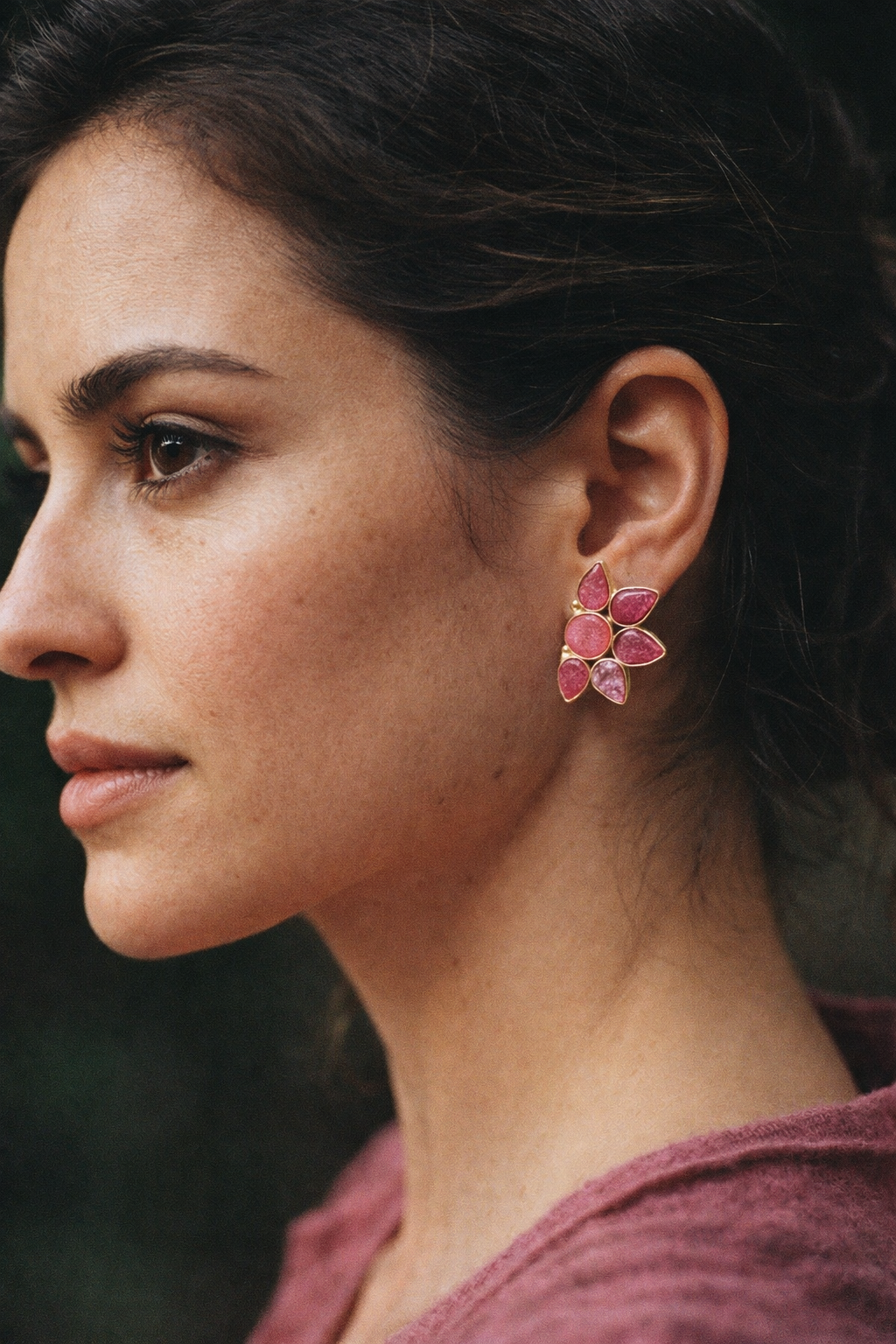 Rose Petal Studs