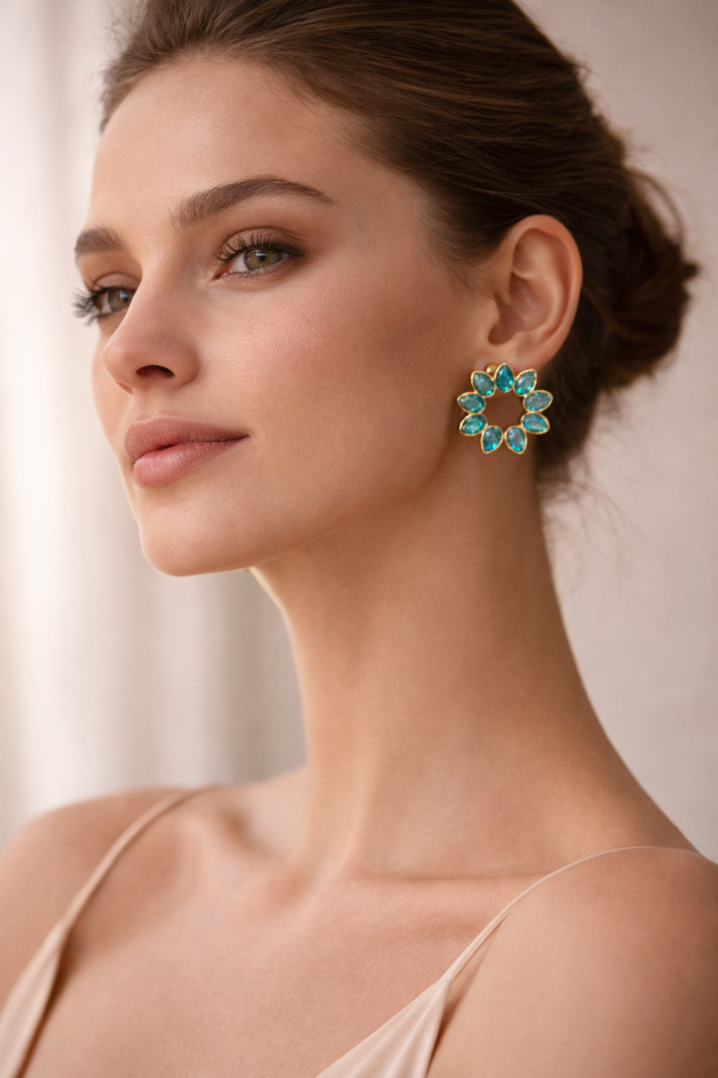 Azure Halo Earrings