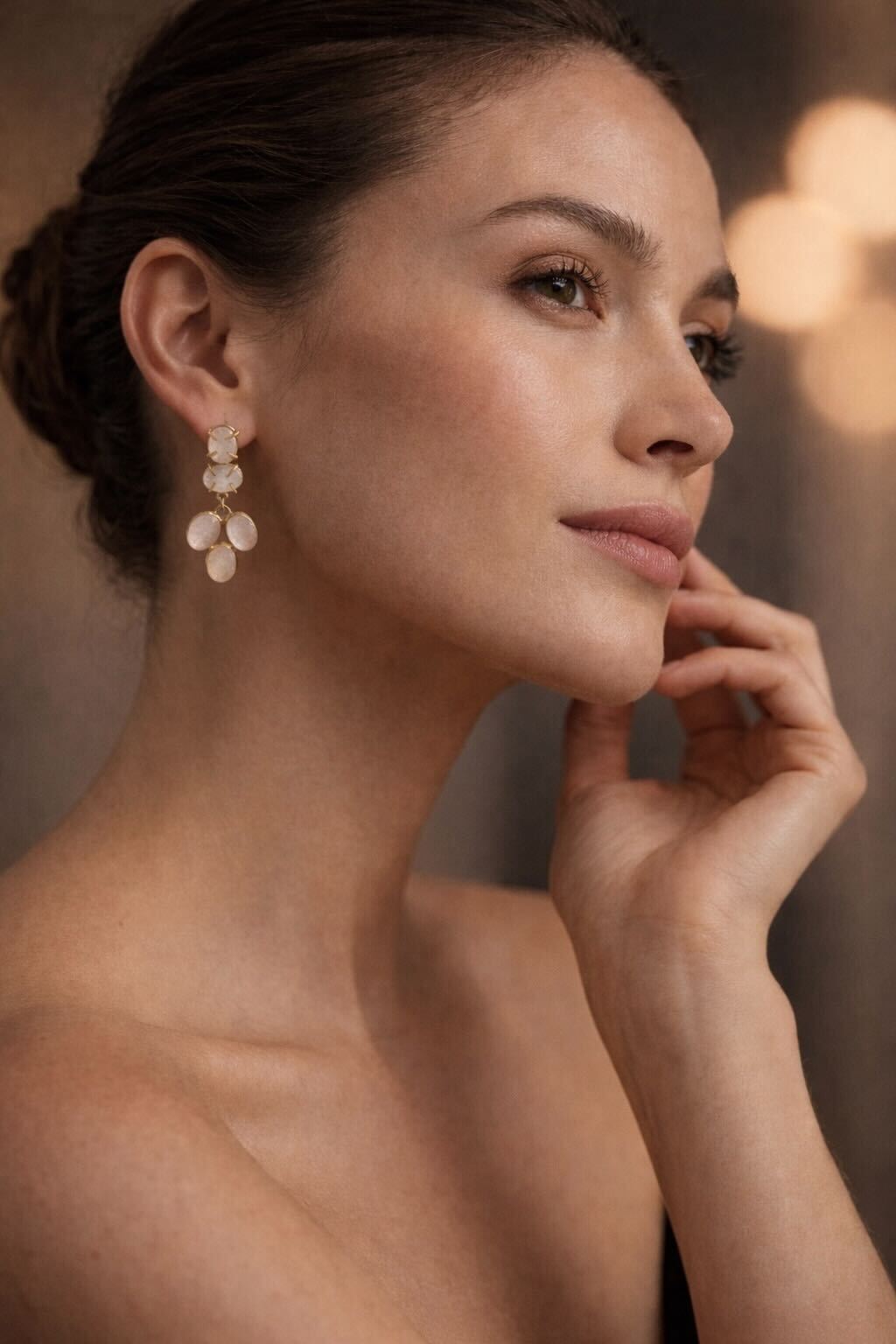 Blush Cascade Earrings