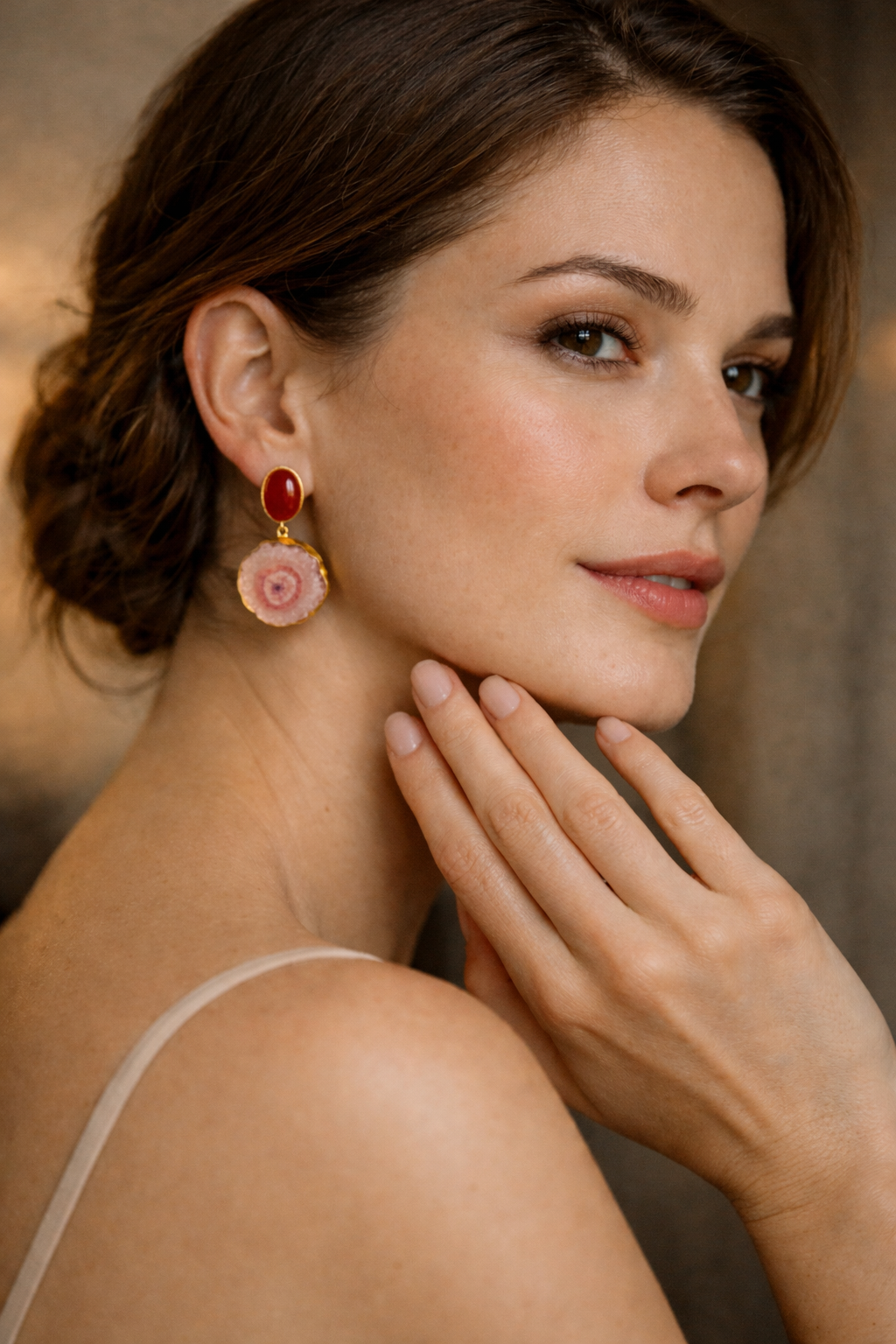 Blush Orbit Earrings