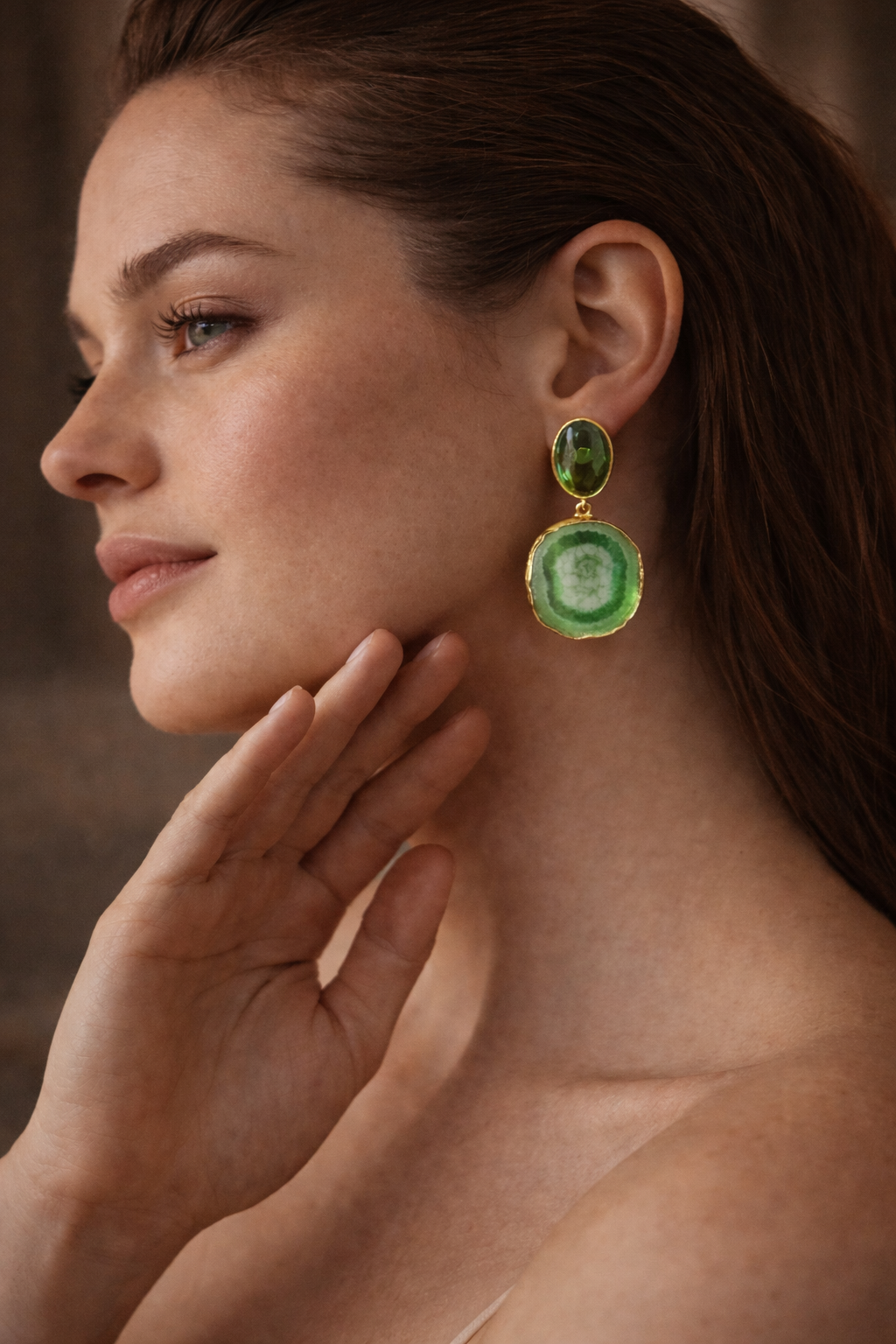Verdant Halo Earrings