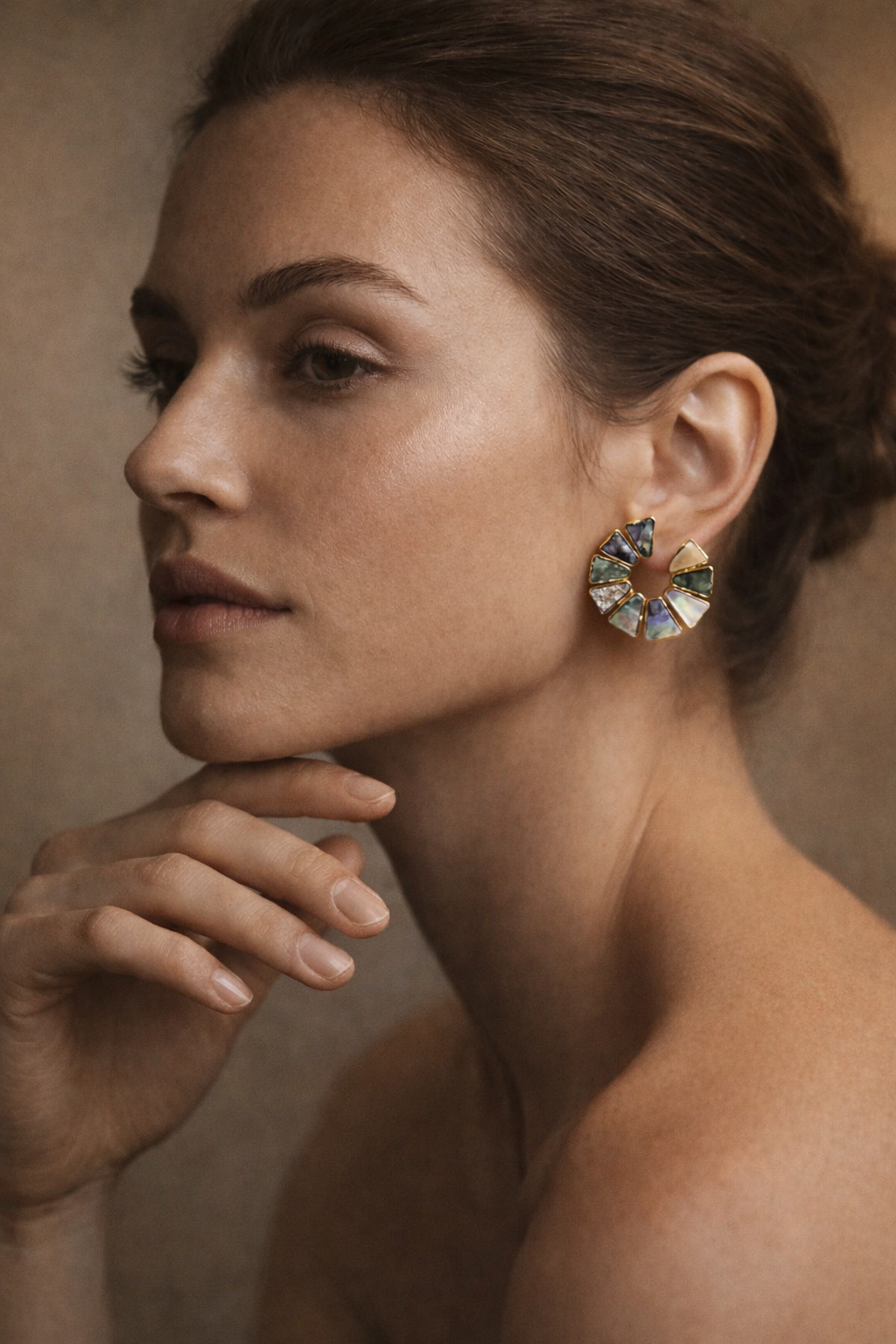 Iris Halo Studs