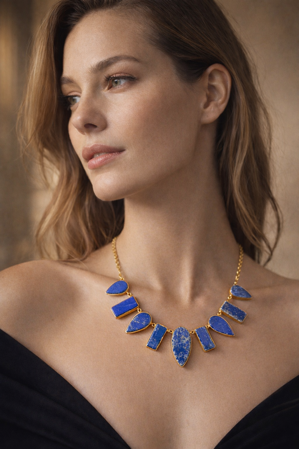 Celestia Lapis Necklace