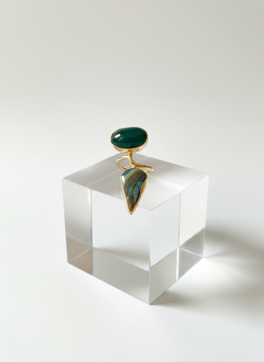 Emerald Tide Ring
