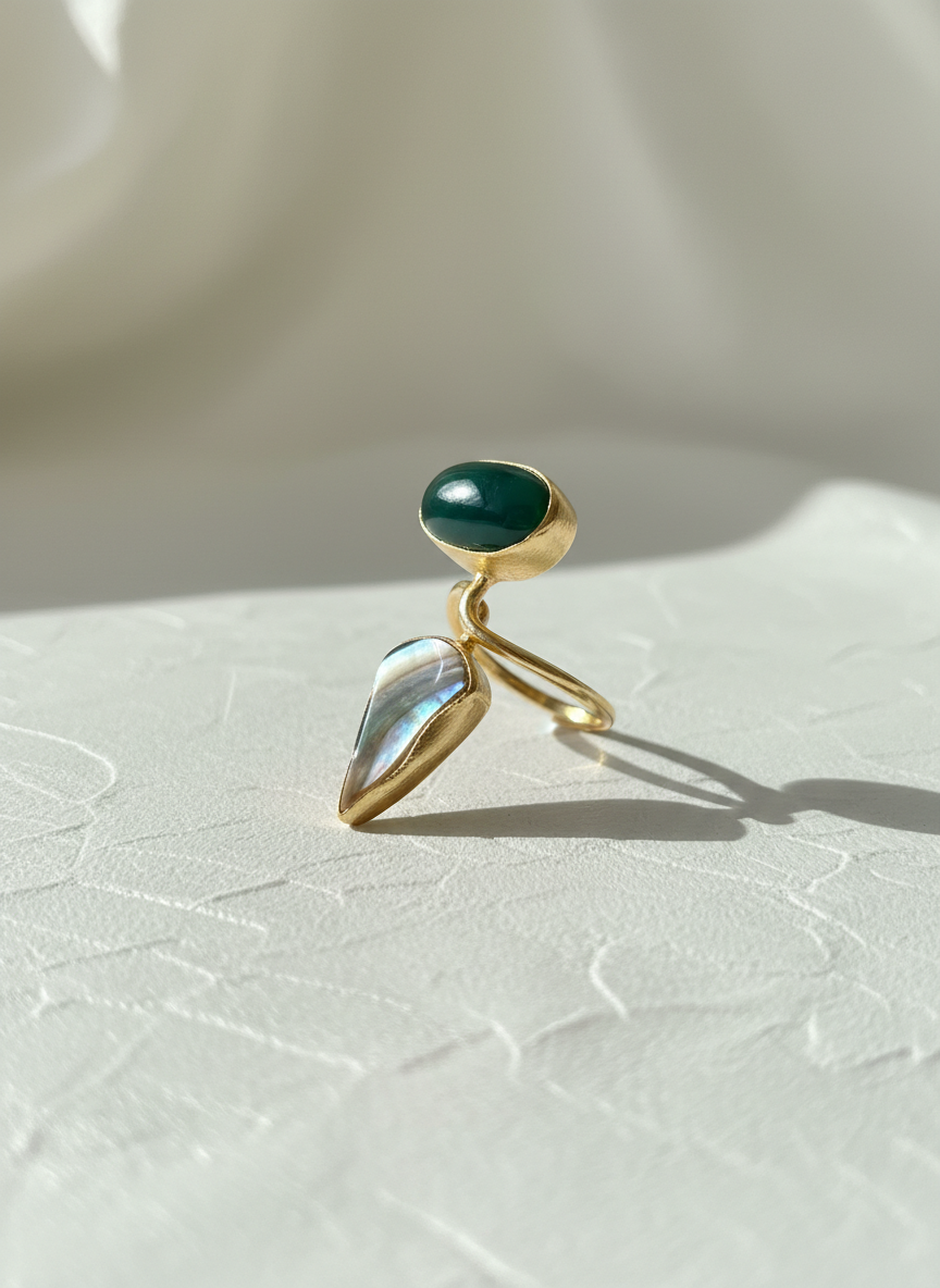 Emerald Tide Ring