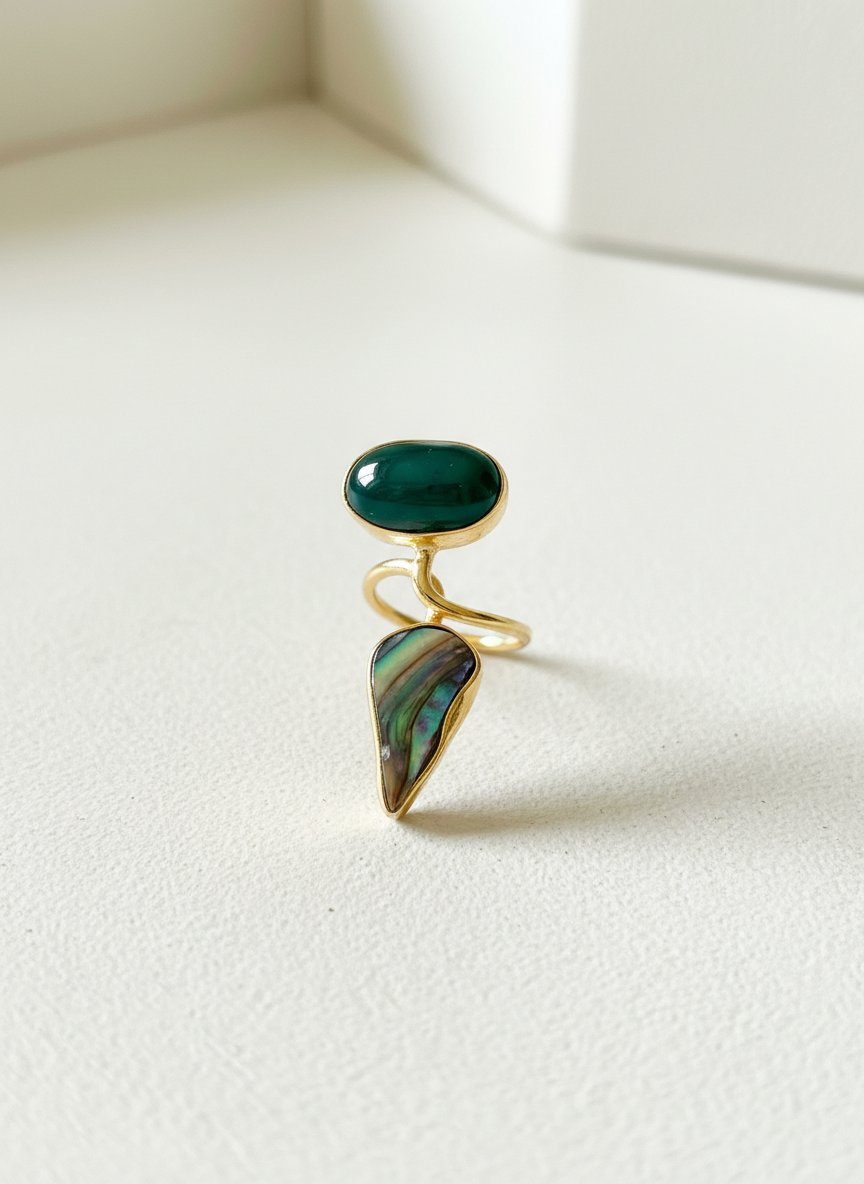 Emerald Tide Ring