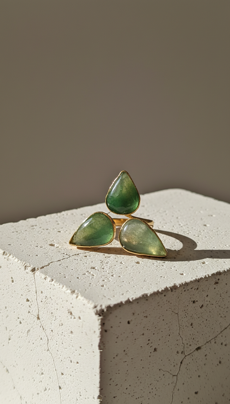Verdant Trio Ring
