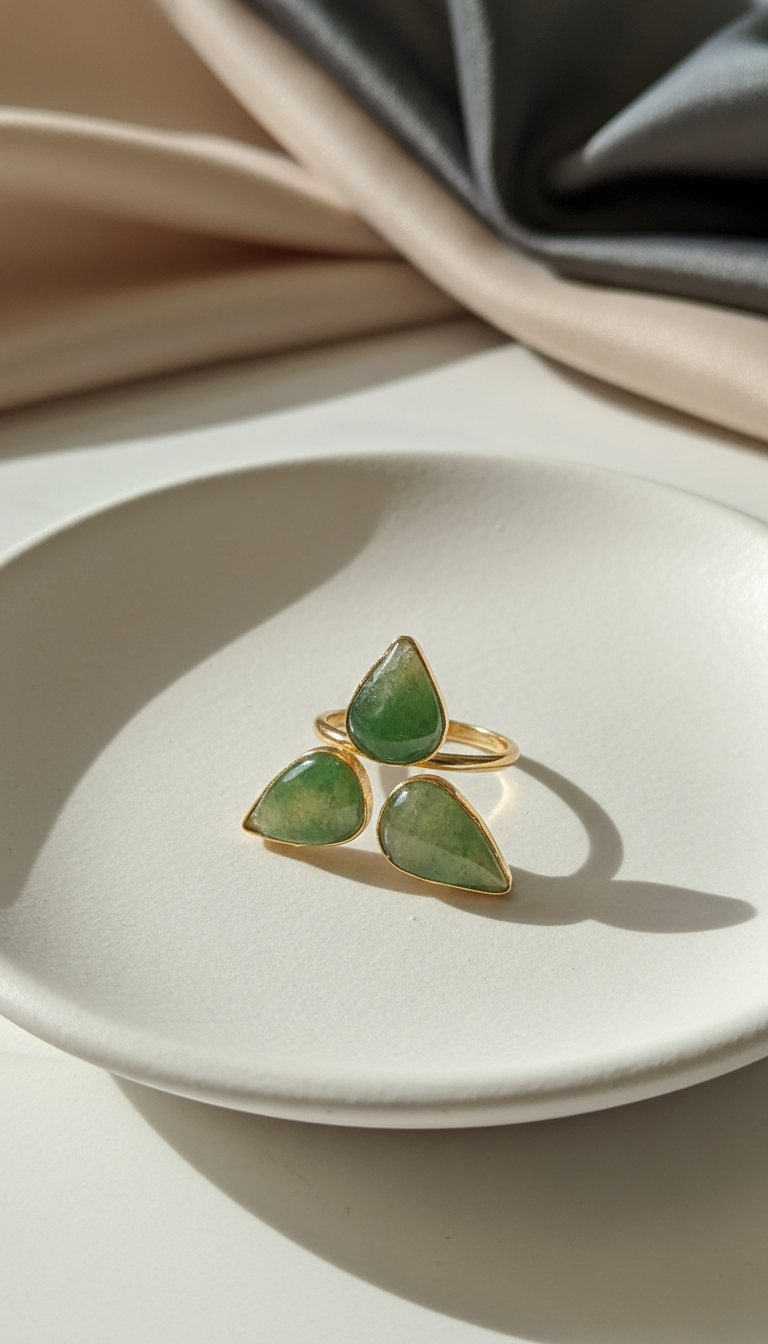 Verdant Trio Ring