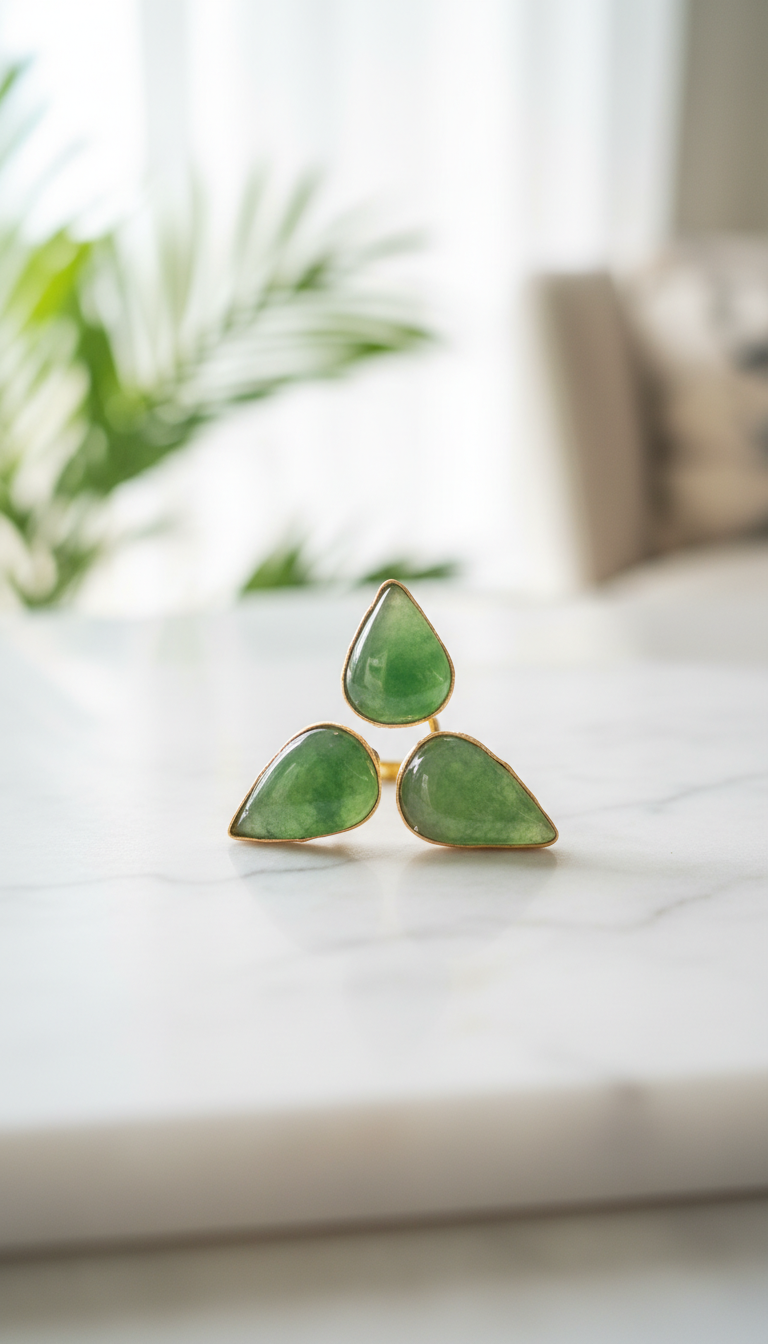 Verdant Trio Ring
