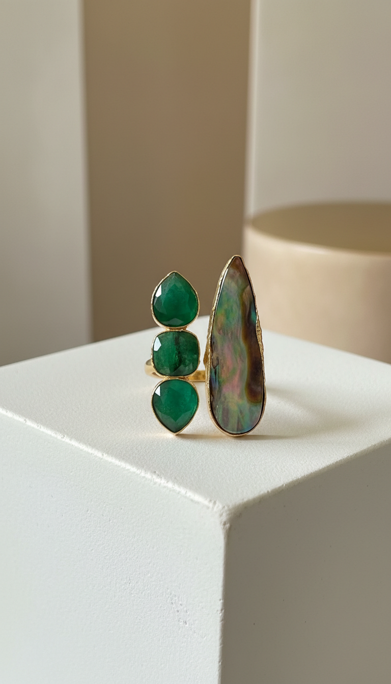 Emerald Echo Ring