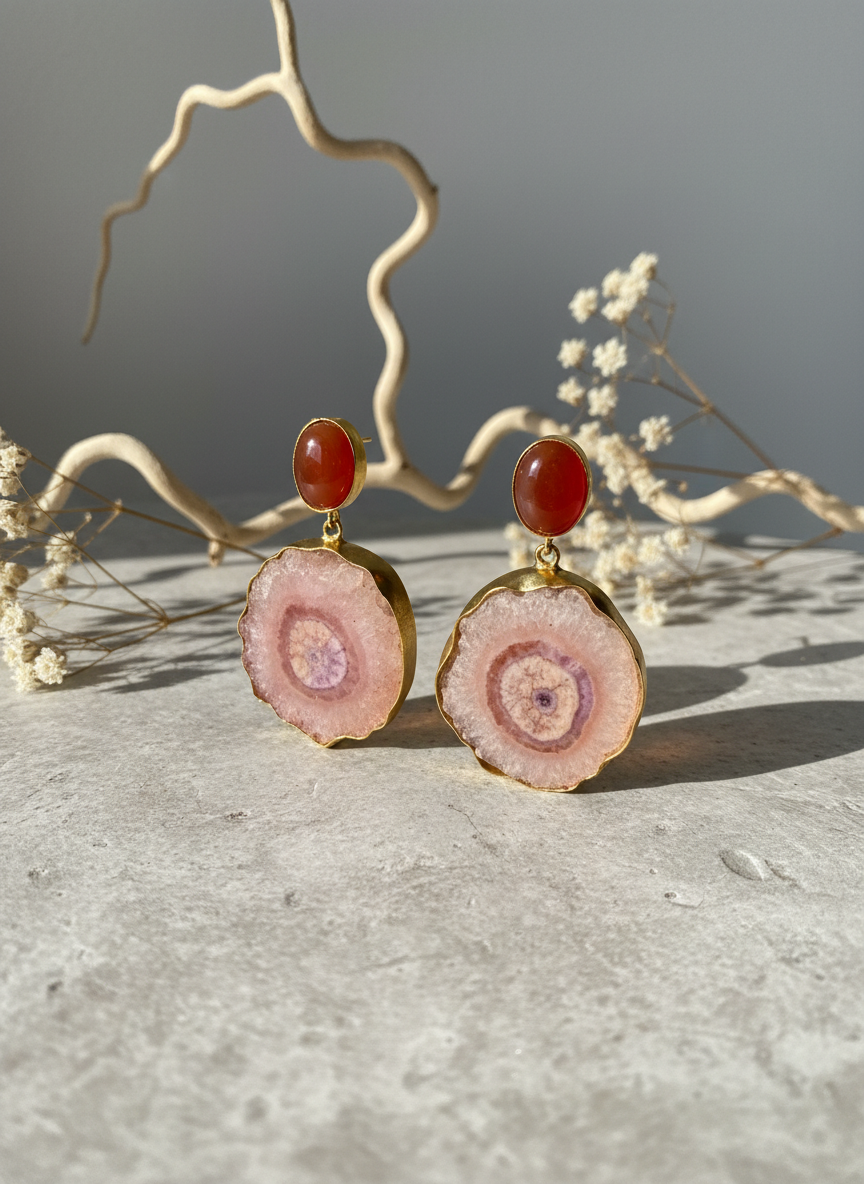 Blush Orbit Earrings