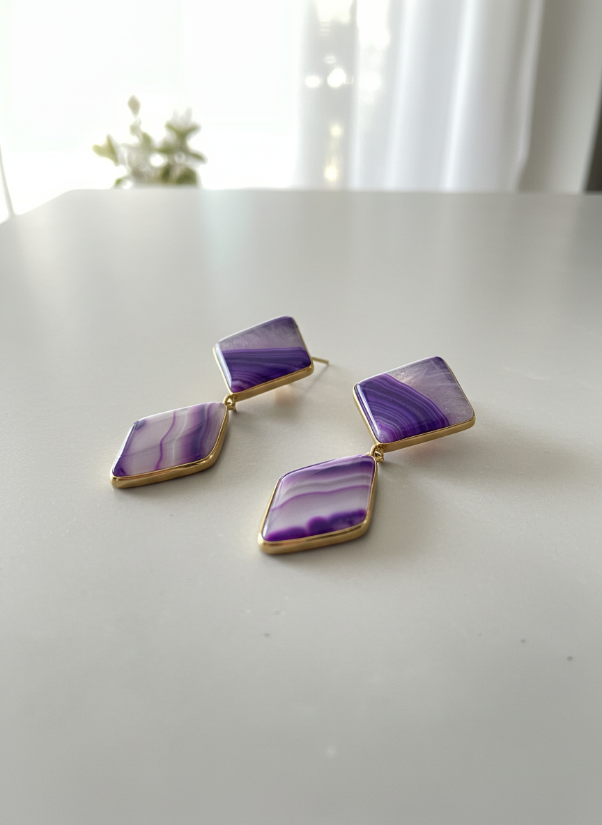 Violet Mirage Earrings