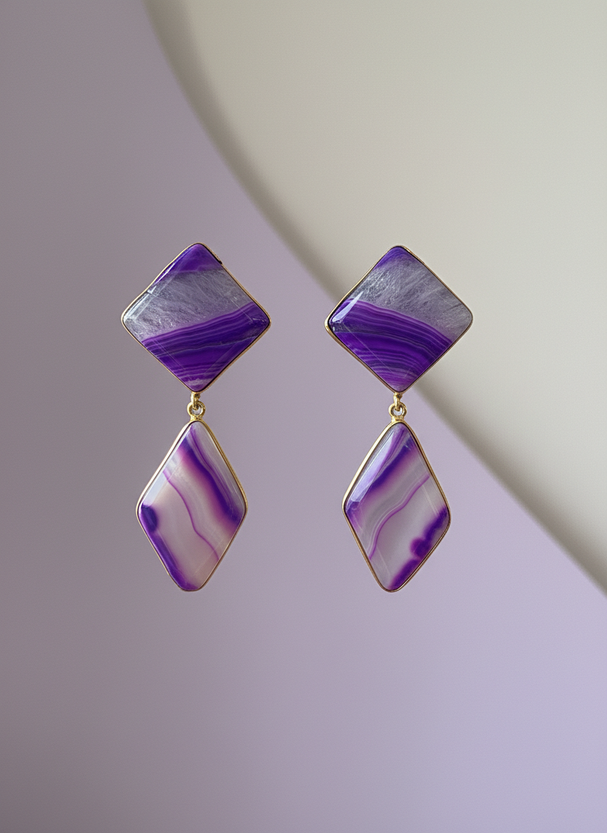 Violet Mirage Earrings