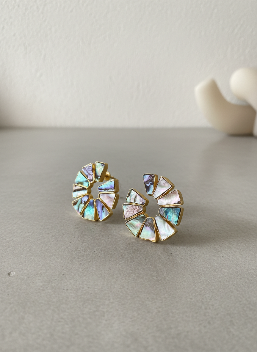 Iris Halo Studs