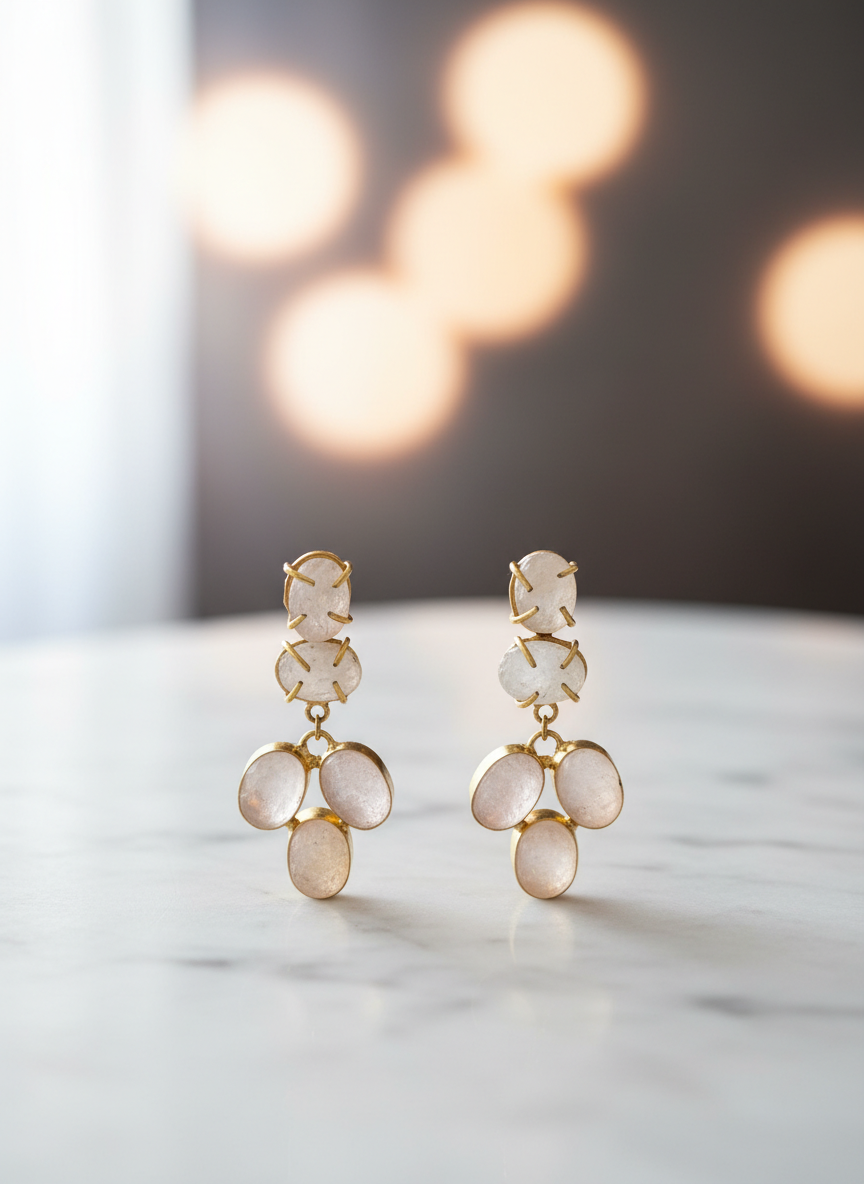 Blush Cascade Earrings