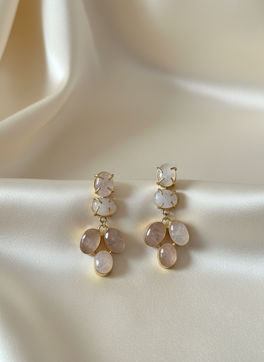 Blush Cascade Earrings