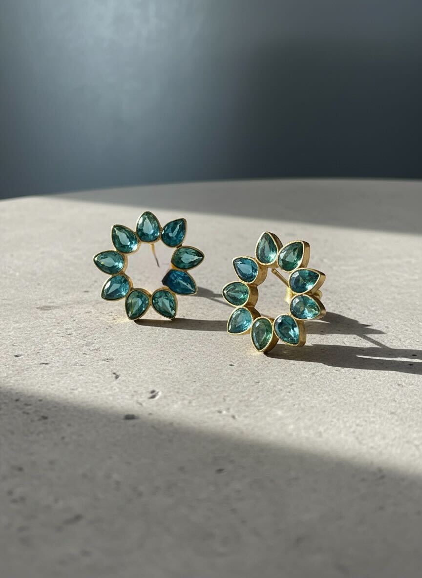 Azure Halo Earrings