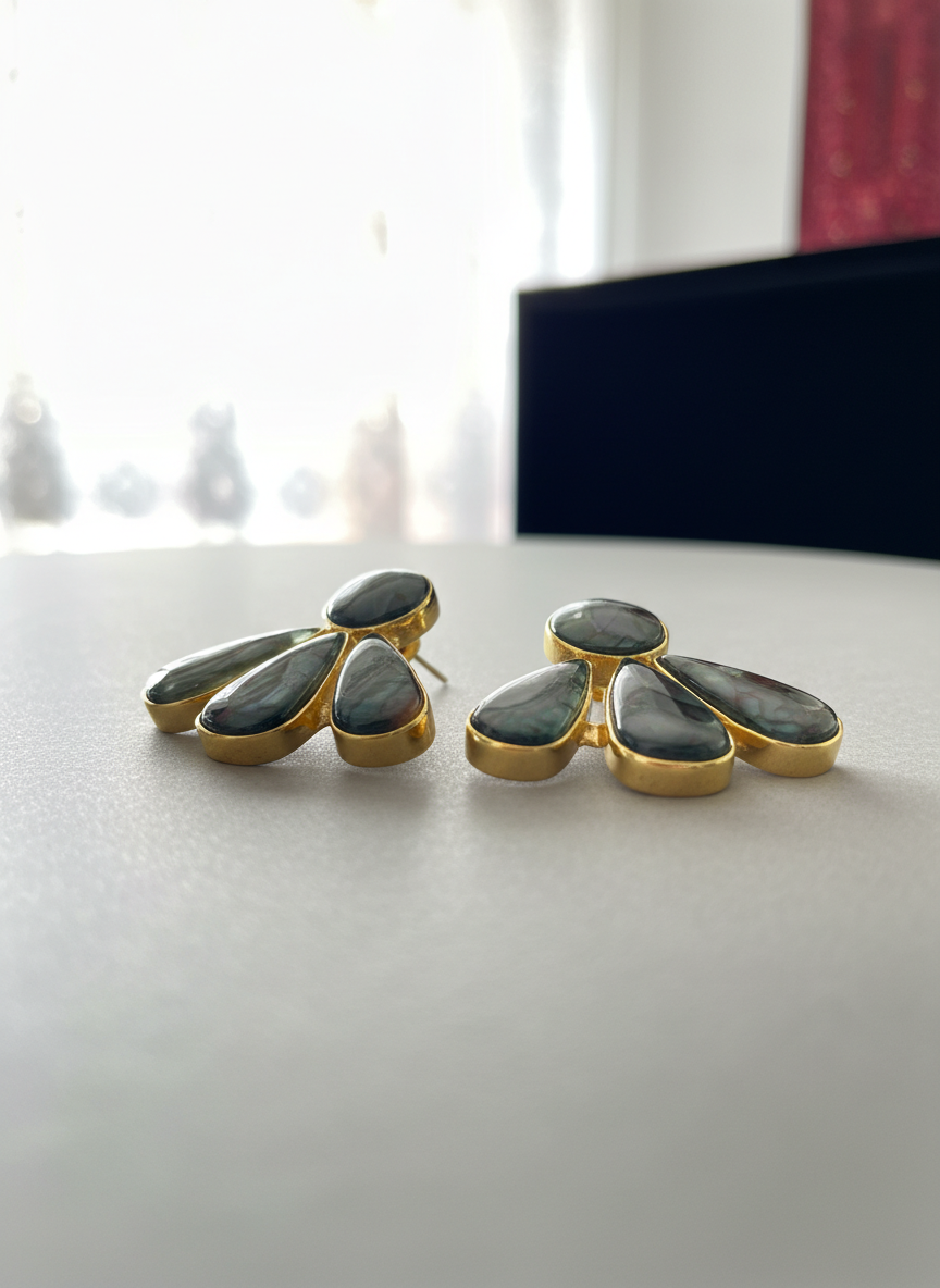 Midnight Bloom Studs