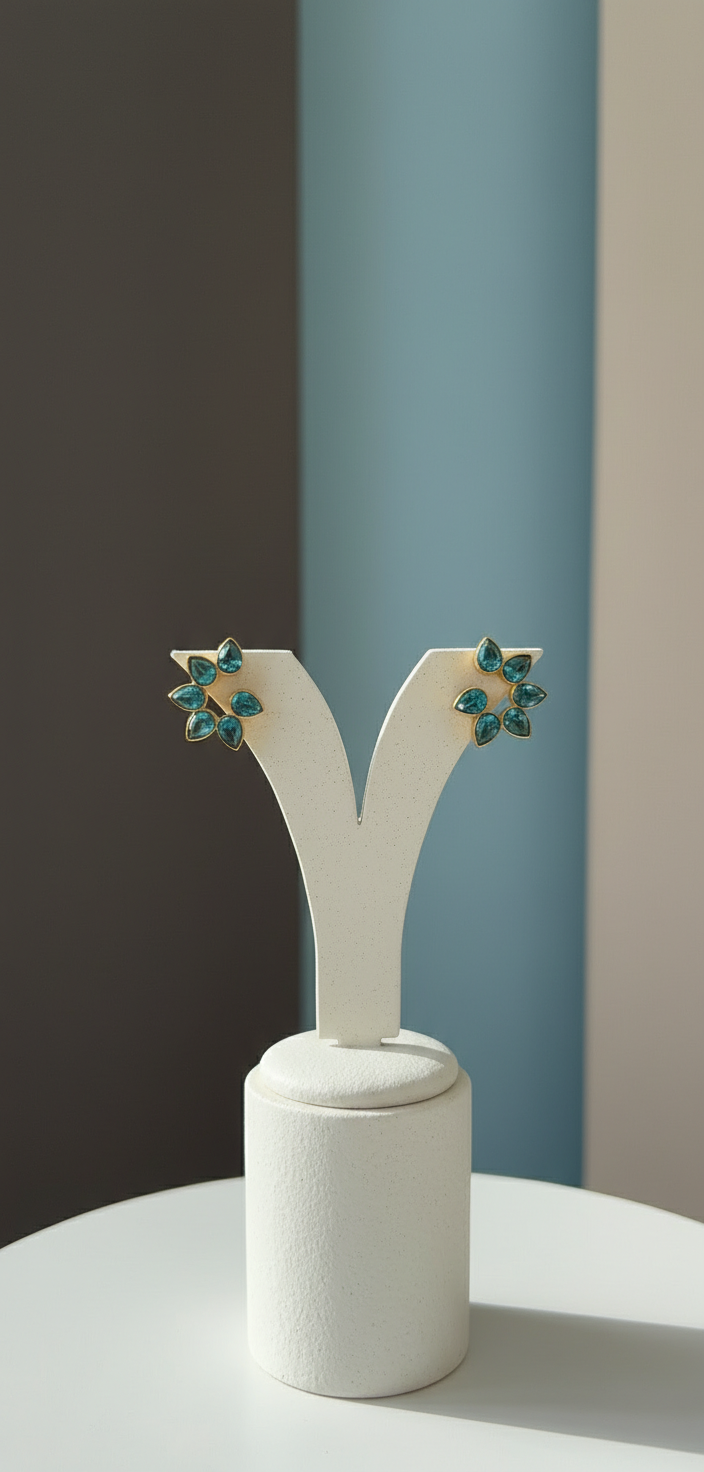 Azure Bloom Studs