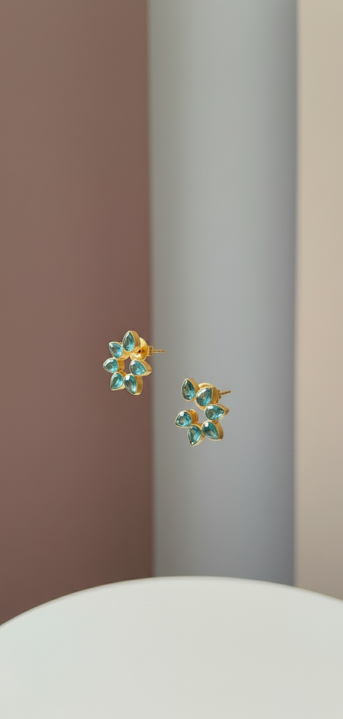 Azure Bloom Studs
